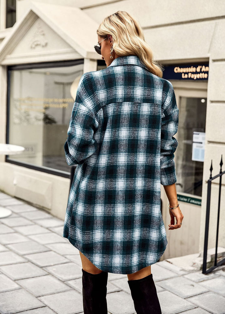 Thelma - Elegante y cómoda blusa de franela para mujer