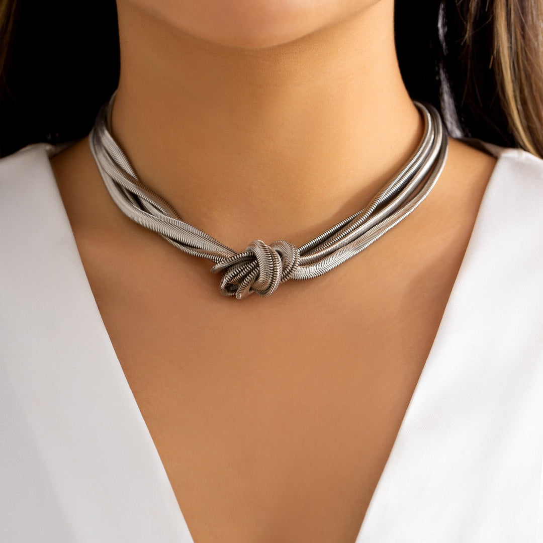 Eliana - Elegante collar de botones giratorios para mujer