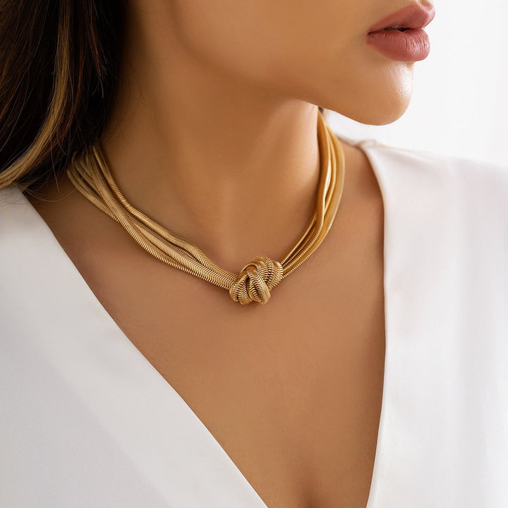 Eliana - Elegante collar de botones giratorios para mujer