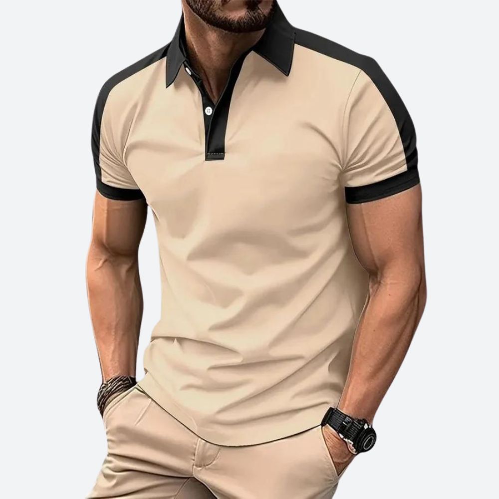 Elegante polo de manga corta para hombre - Sam