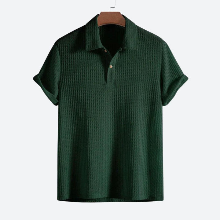 Elegante polo Waffle de punto - Shaun para un look de tendencia