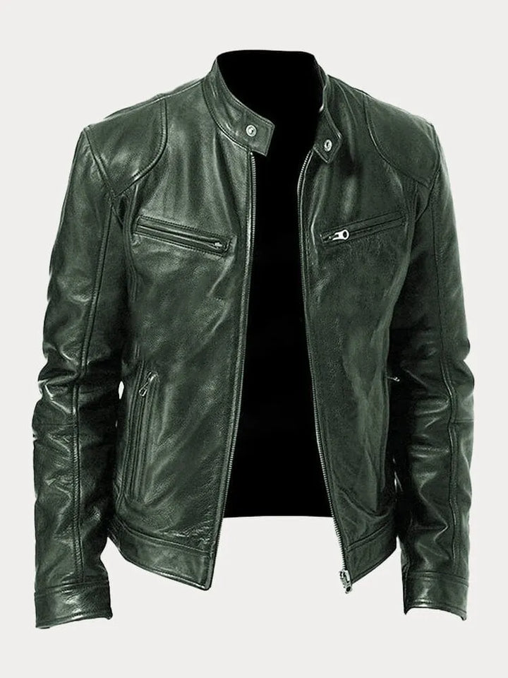 David™ - Chaqueta Casual de Cuero