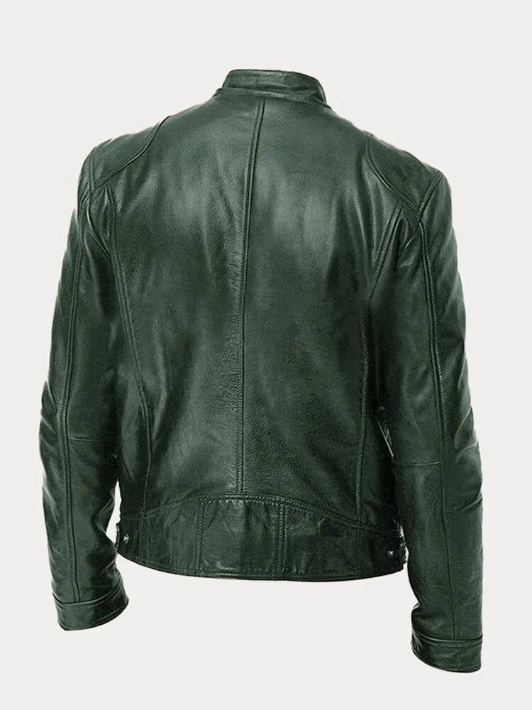 David™ - Chaqueta Casual de Cuero