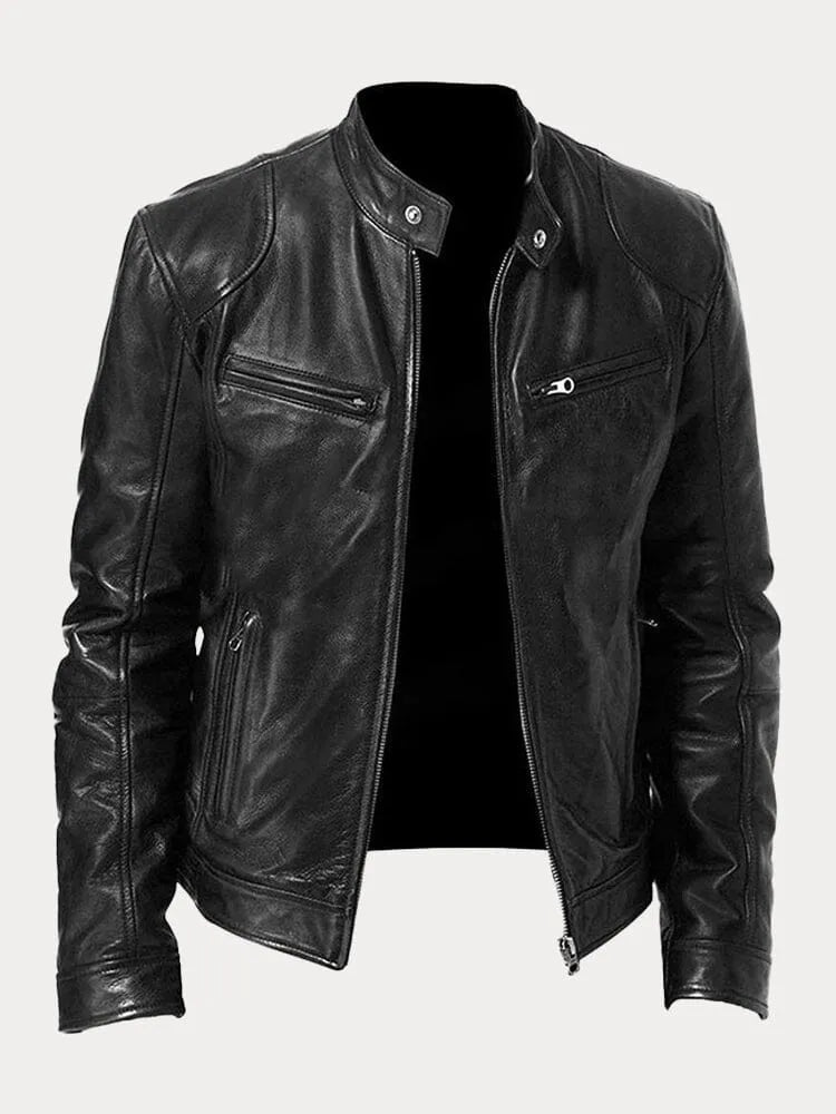 David™ - Chaqueta Casual de Cuero