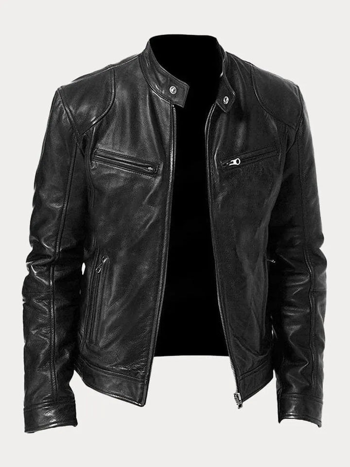 David™ - Chaqueta Casual de Cuero