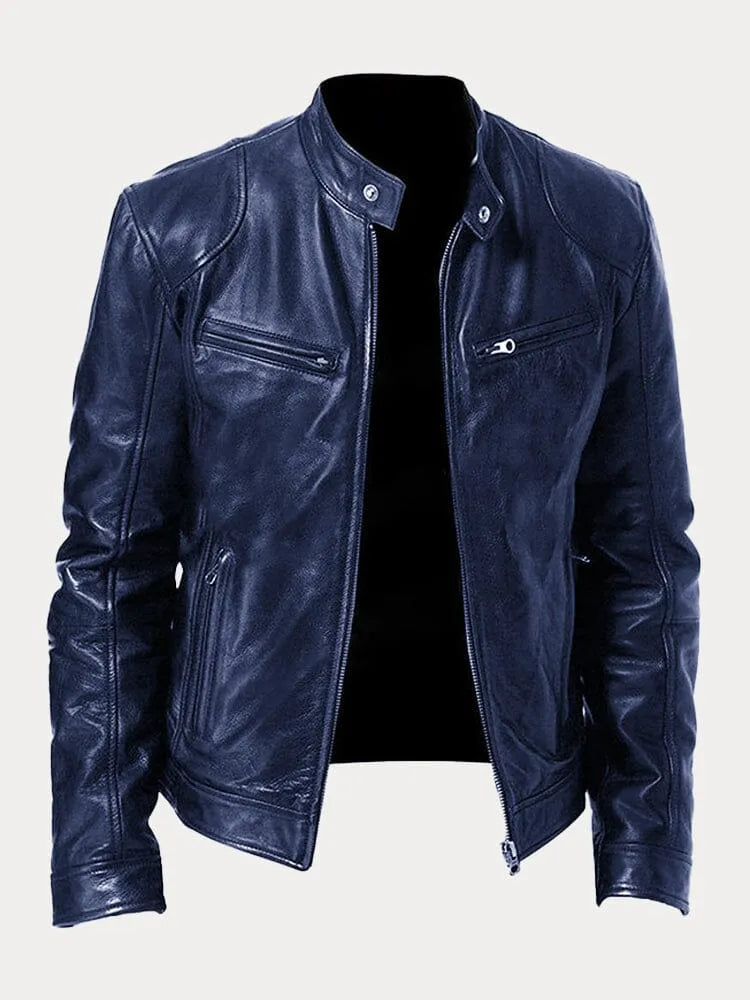 David™ - Chaqueta Casual de Cuero