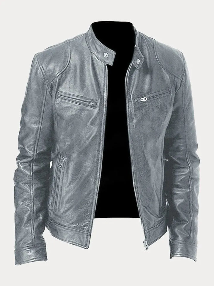 David™ - Chaqueta Casual de Cuero