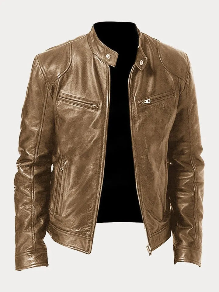 David™ - Chaqueta Casual de Cuero