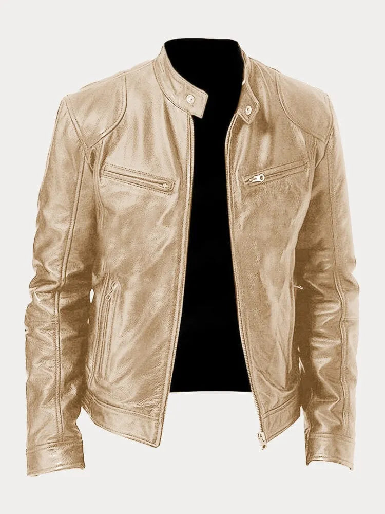 David™ - Chaqueta Casual de Cuero