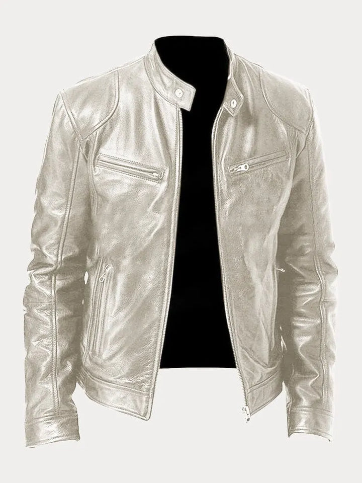 David™ - Chaqueta Casual de Cuero
