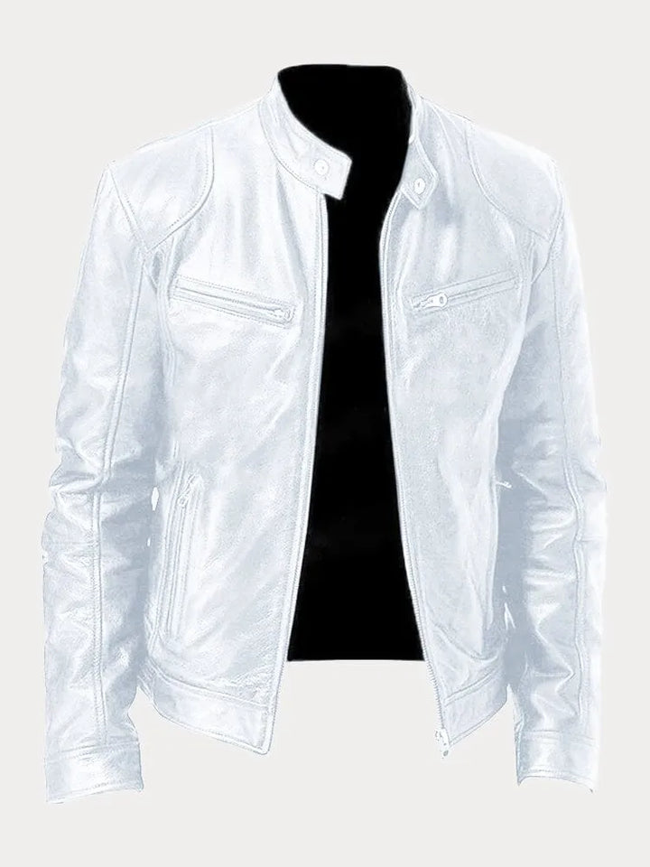 David™ - Chaqueta Casual de Cuero