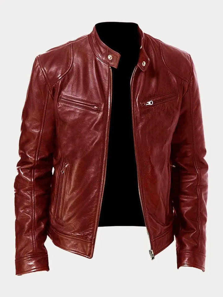 David™ - Chaqueta Casual de Cuero