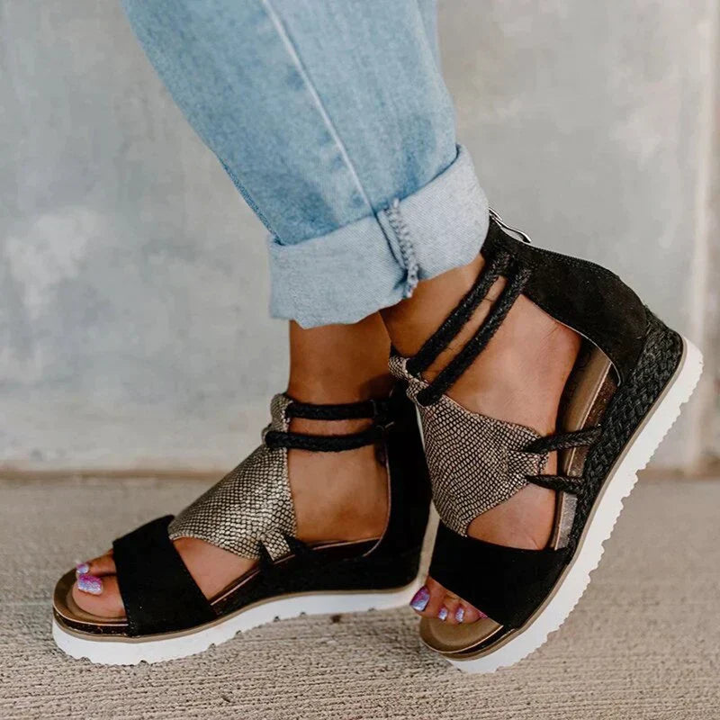 Hazel - Elegantes sandalias de verano con tacón perfecto para mujer