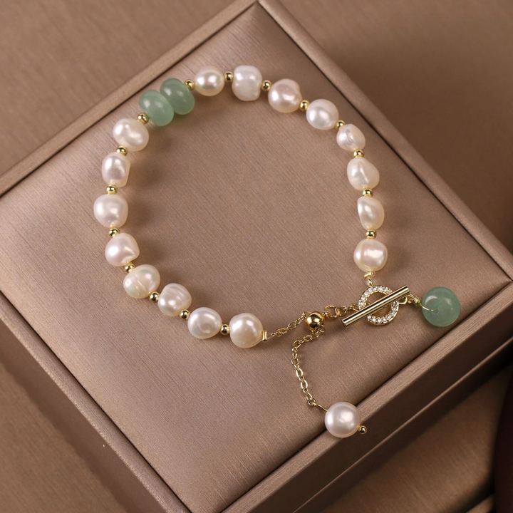 Bailey - Elegante pulsera de perlas de agua dulce para mujer