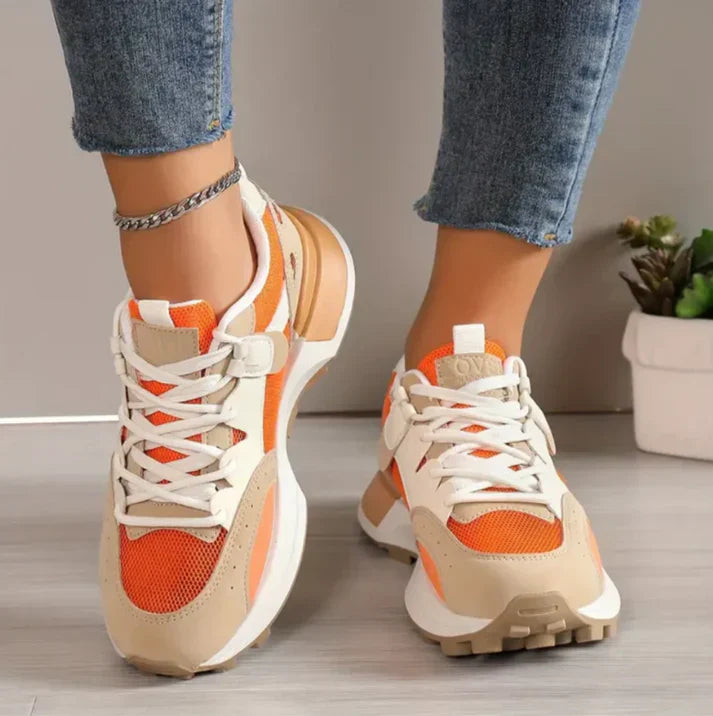 Calliope - Sneakers de moda con bloques de color para mujer para un look casual