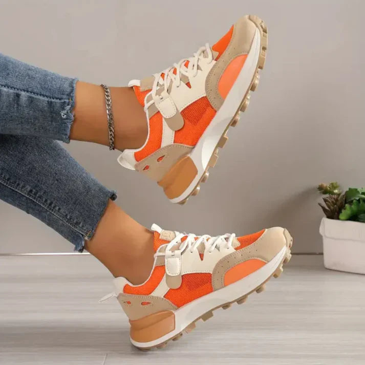 Calliope - Sneakers de moda con bloques de color para mujer para un look casual