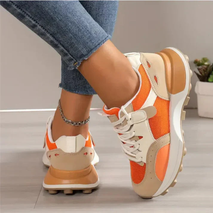 Calliope - Sneakers de moda con bloques de color para mujer para un look casual
