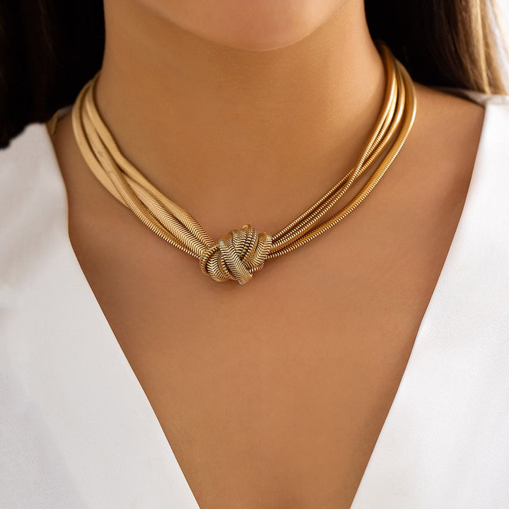Eliana - Elegante collar de botones giratorios para mujer