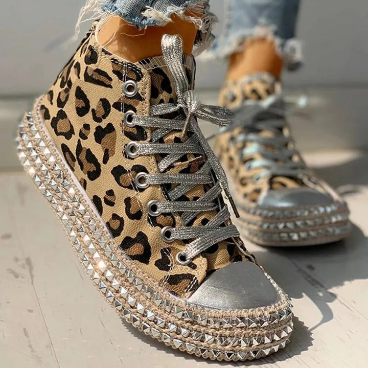 Elegantes zapatillas de lona Odette de Top Quality