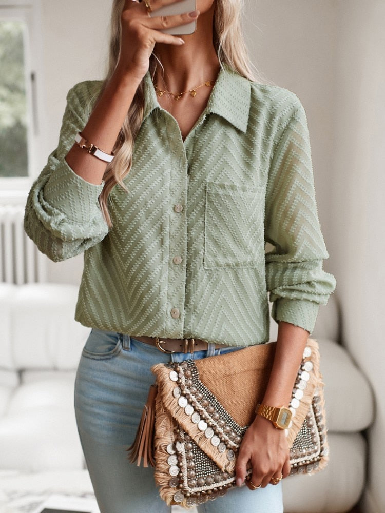 Melanie - Blusa de mujer elegante y cómoda con estampado único
