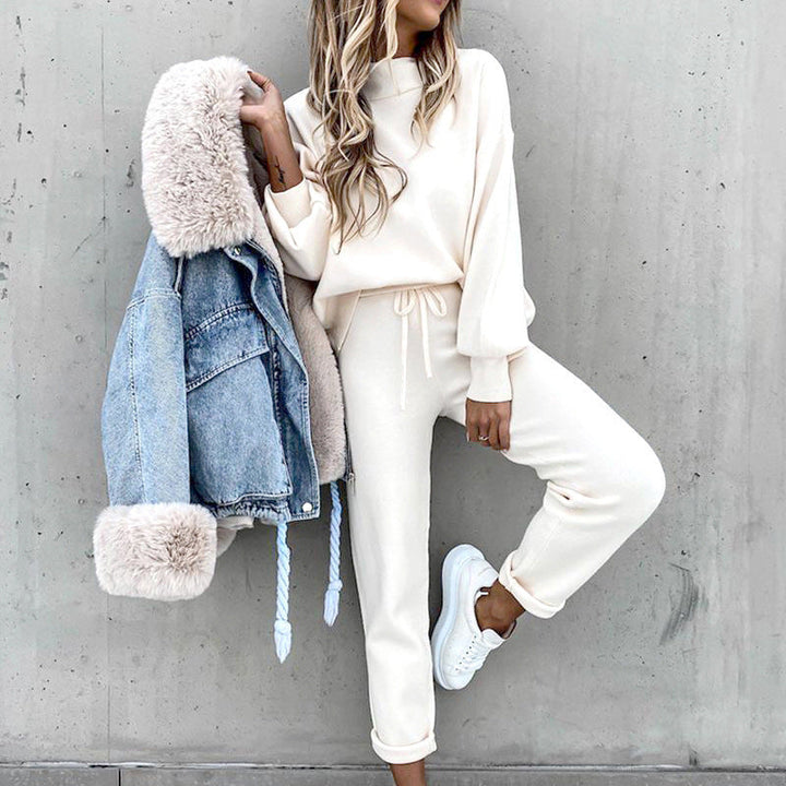 Wilma - Elegante y cómodo conjunto de jogging blanco para mujer