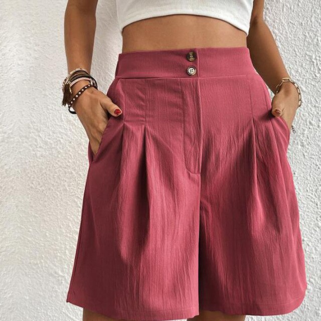 Sophie - Elegantes pantalones cortos con doble botonadura para mujer
