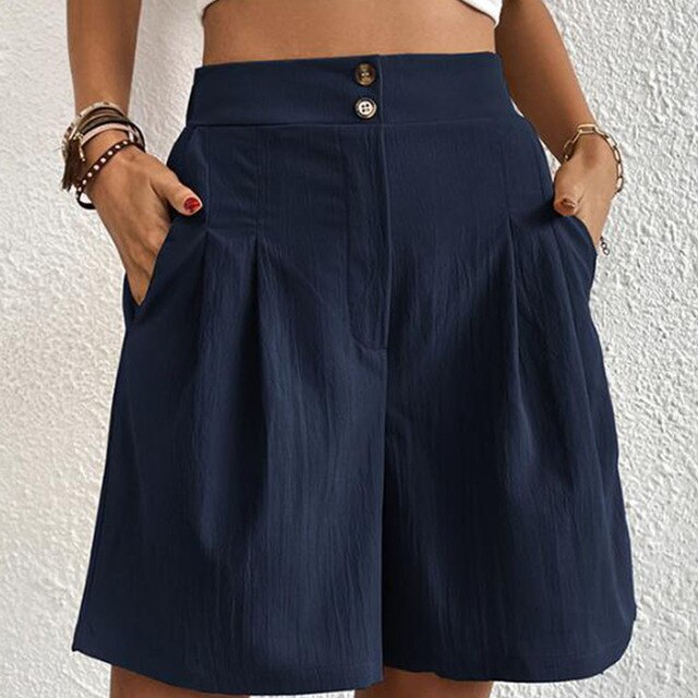 Sophie - Elegantes pantalones cortos con doble botonadura para mujer