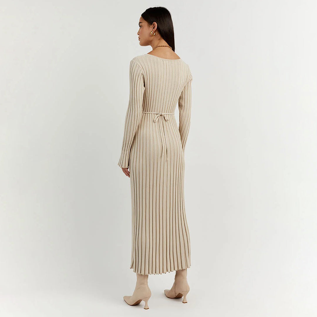 ABIGAIL - Elegante maxivestido de punto para un look deslumbrante