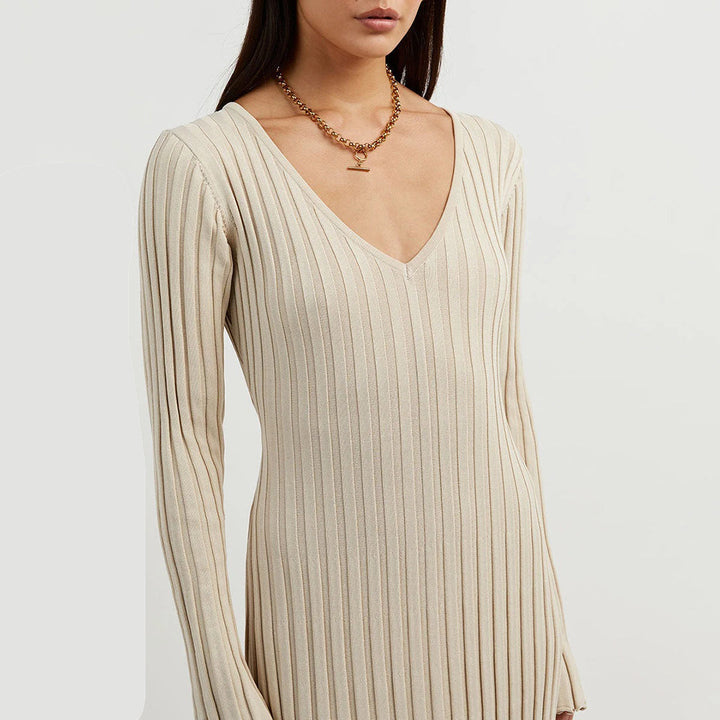 ABIGAIL - Elegante maxivestido de punto para un look deslumbrante