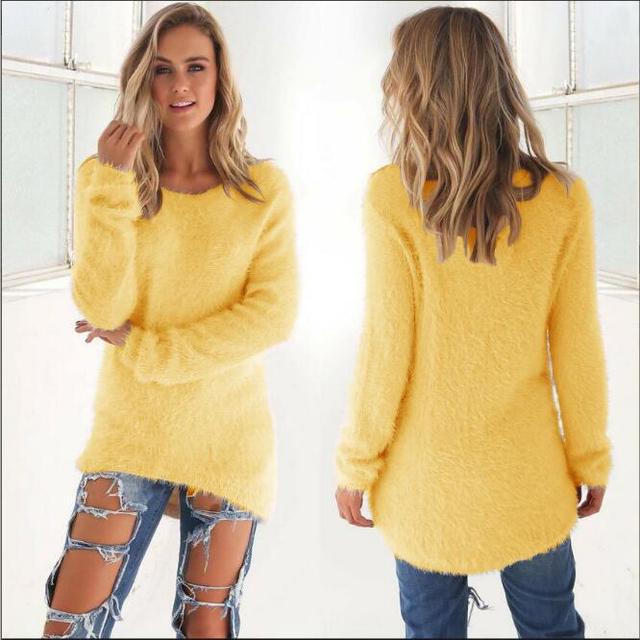 Georgia - Elegante jersey informal de cuello en O para un estilo chic sin esfuerzo