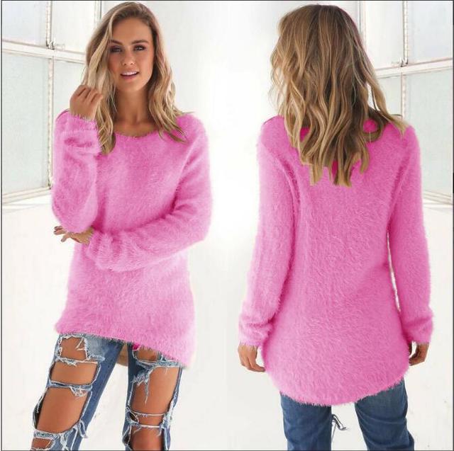 Georgia - Elegante jersey informal de cuello en O para un estilo chic sin esfuerzo