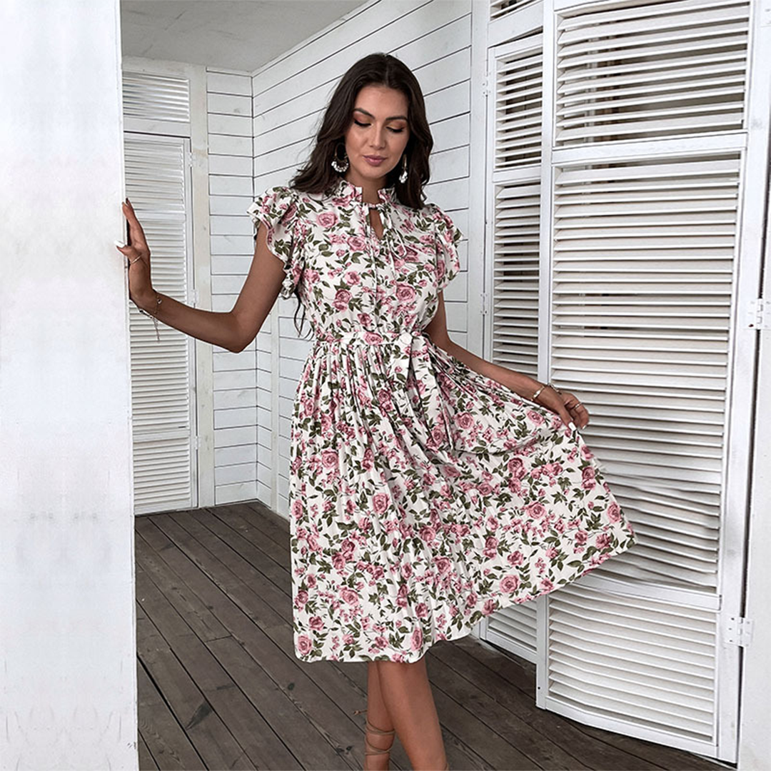 CAPUCINE - Elegante vestido floral con un toque femenino