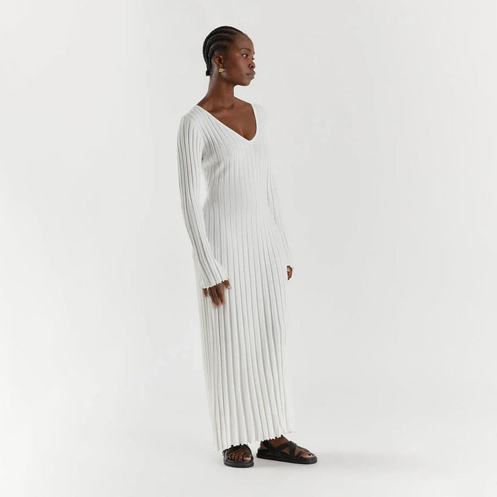ABIGAIL - Elegante maxivestido de punto para un look deslumbrante