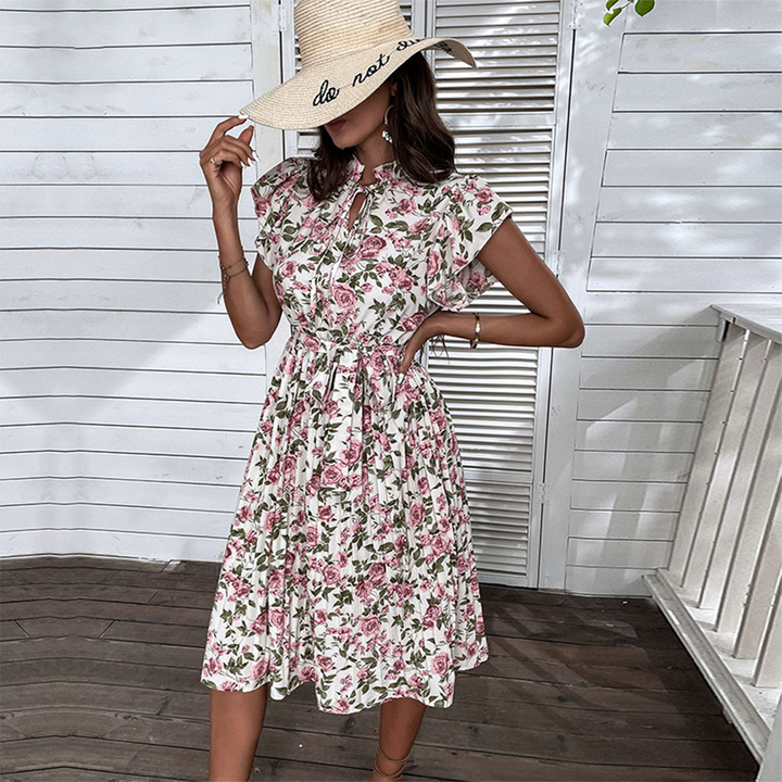 CAPUCINE - Elegante vestido floral con un toque femenino