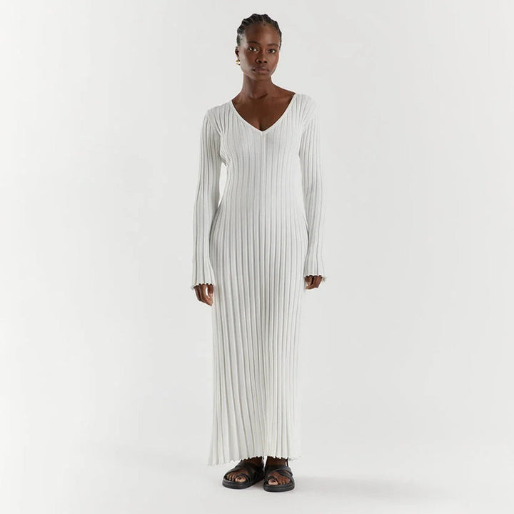 ABIGAIL - Elegante maxivestido de punto para un look deslumbrante