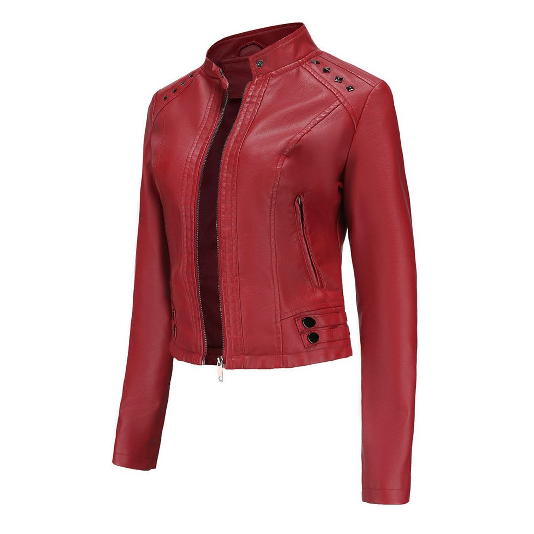 Elegante chaqueta de piel - Colección NAJLA