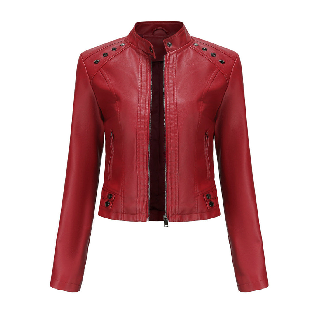 Elegante chaqueta de piel - Colección NAJLA
