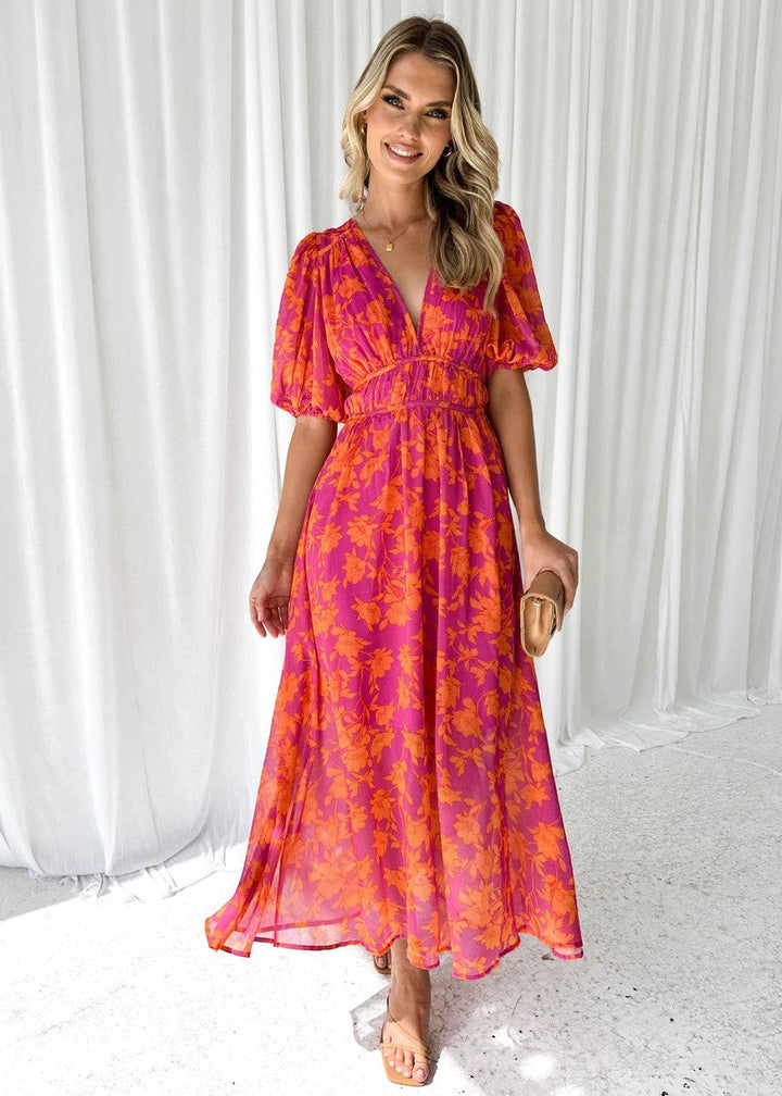 Floral Midi Dress for Summer Gatherings