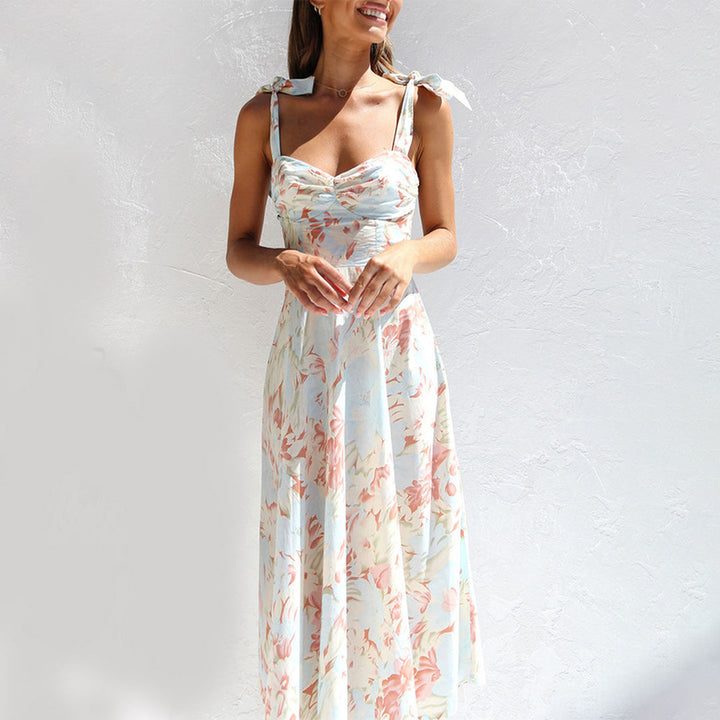 BRIA - Moderno vestido midi con estampado floral
