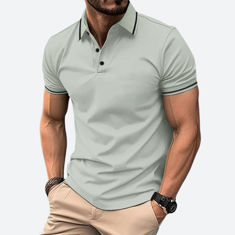 Elegante polo de manga corta para hombre - Zander