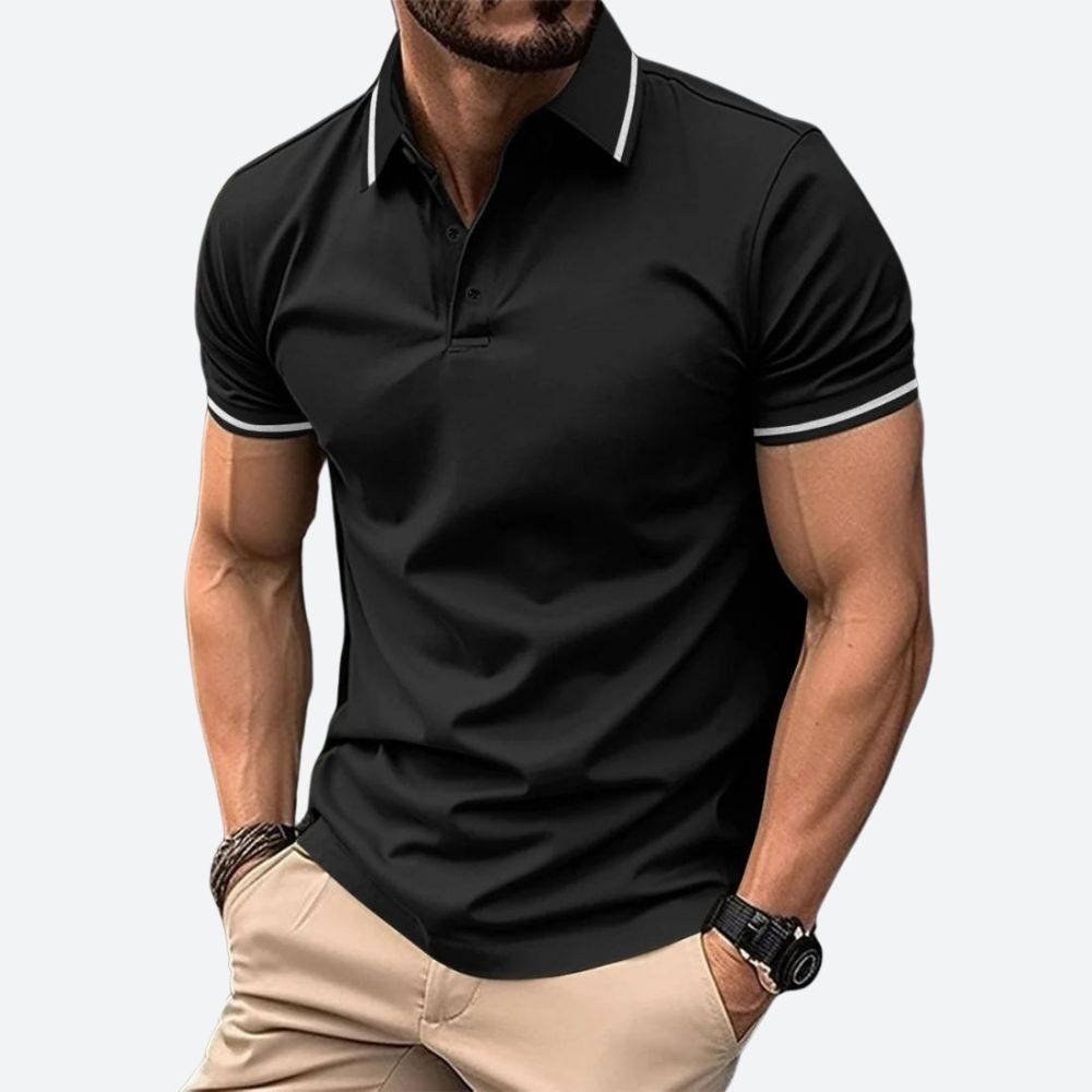 Elegante polo de manga corta para hombre - Zander