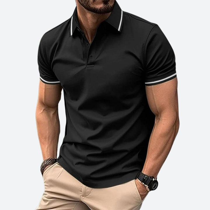 Elegante polo de manga corta para hombre - Zander