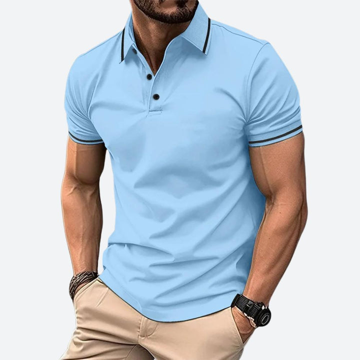 Elegante polo de manga corta para hombre - Zander