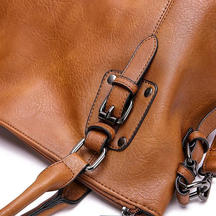Irene™ - Bolsa de Hombro en Cuero Premium