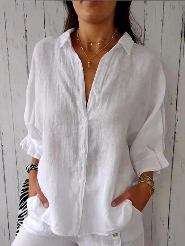 Lena - Elegante y acogedora blusa de verano para mujer