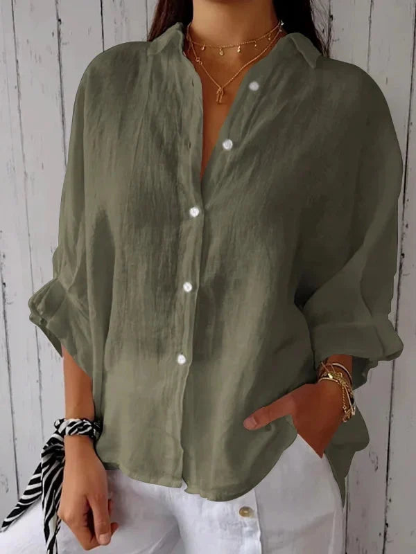 Lena - Elegante y acogedora blusa de verano para mujer