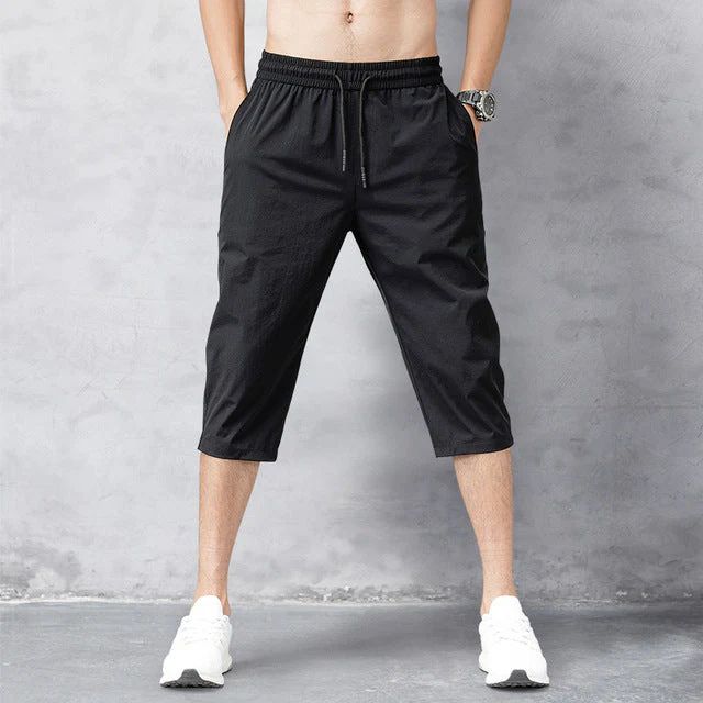 Elegantes pantalones cortos de verano transpirables de manga larga para hombre - Thibo