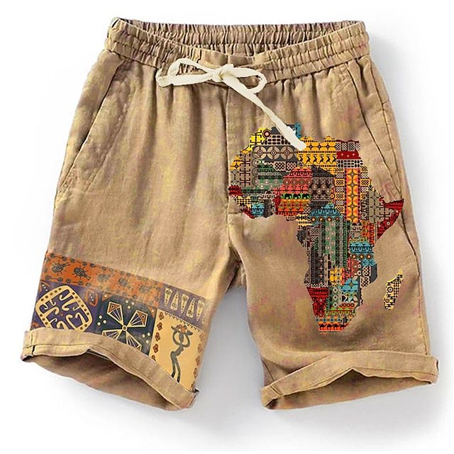 Pantalones cortos de playa elegantes y transpirables con diseño gráfico de moda - Olf
