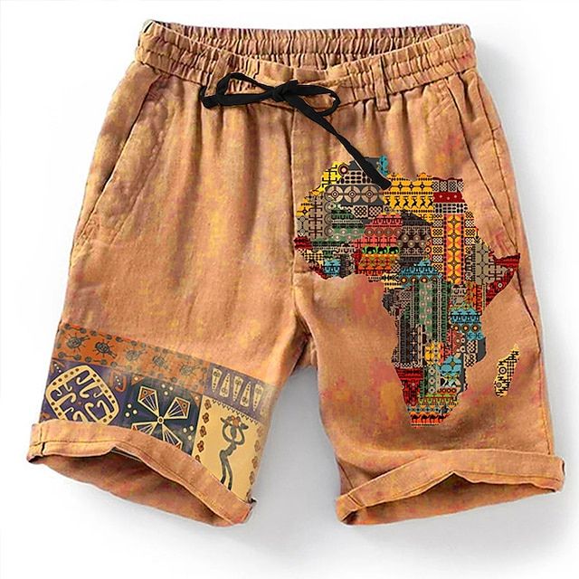 Pantalones cortos de playa elegantes y transpirables con diseño gráfico de moda - Olf