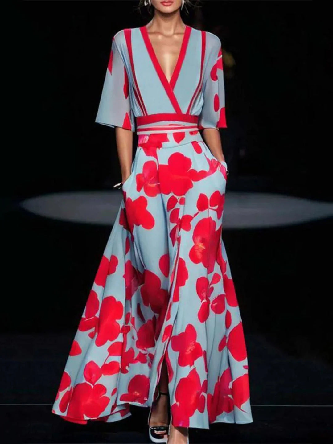 Alicia™ - Vestido Elegante con Mangas de Algodón